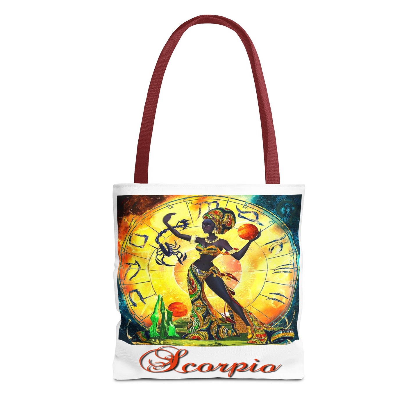 Scorpio White Tote Bag, 3 Sizes