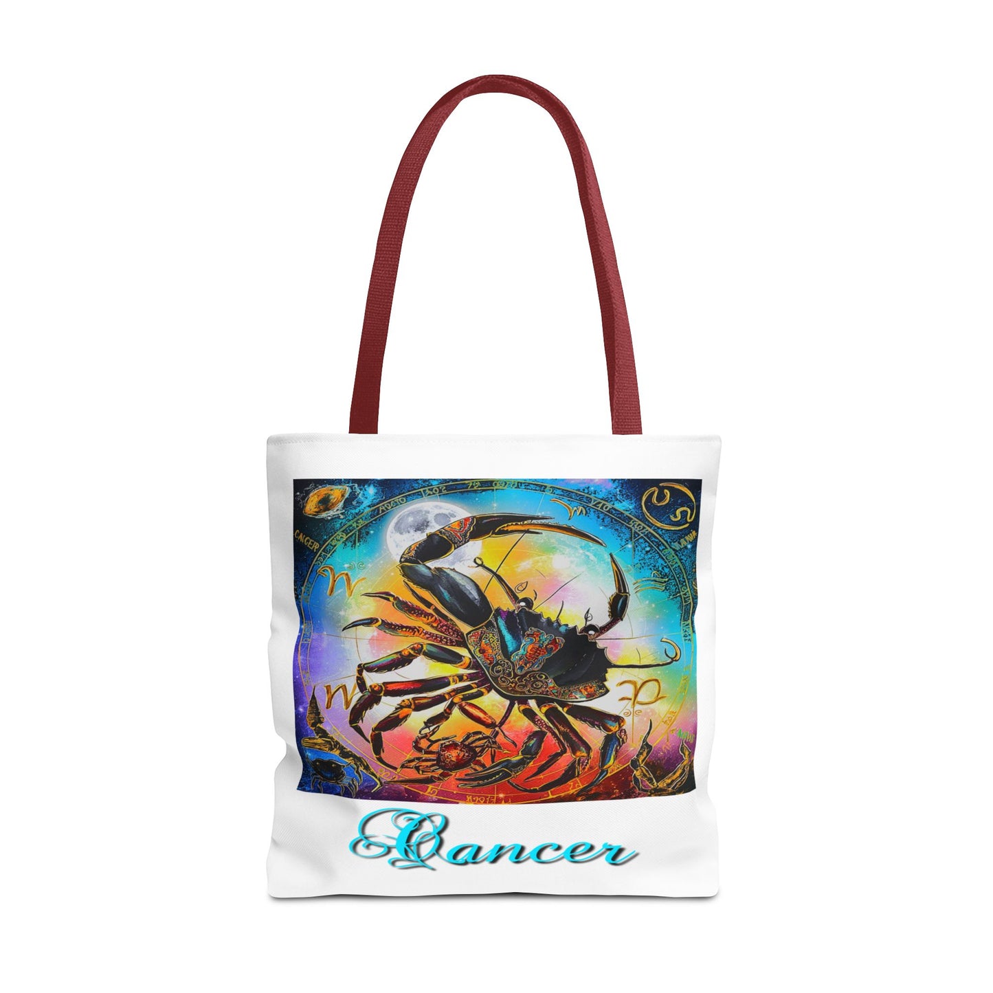 Cancer White Tote Bag, 3 Sizes