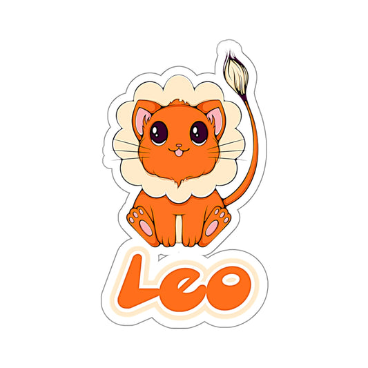 Leo Anime Cat, Kiss-Cut Stickers