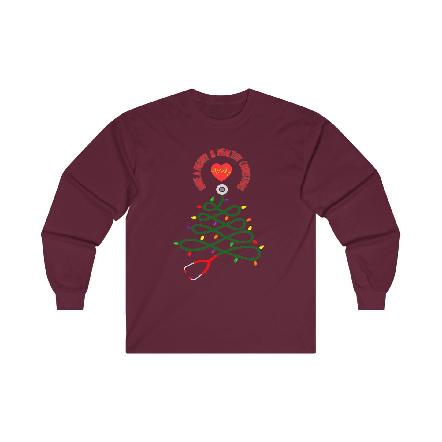 Have a Merry & Healthy Christmas, Unisex Ultra Cotton Long Sleeve Tee