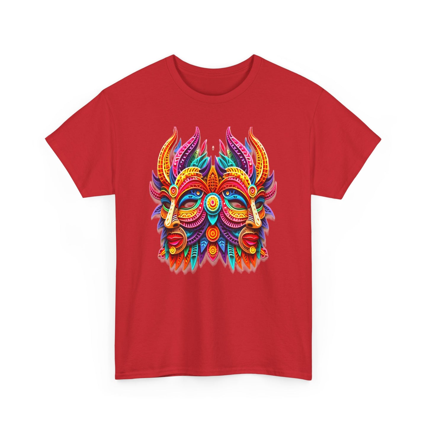 Gemini Mask, Unisex Heavy Cotton Tee