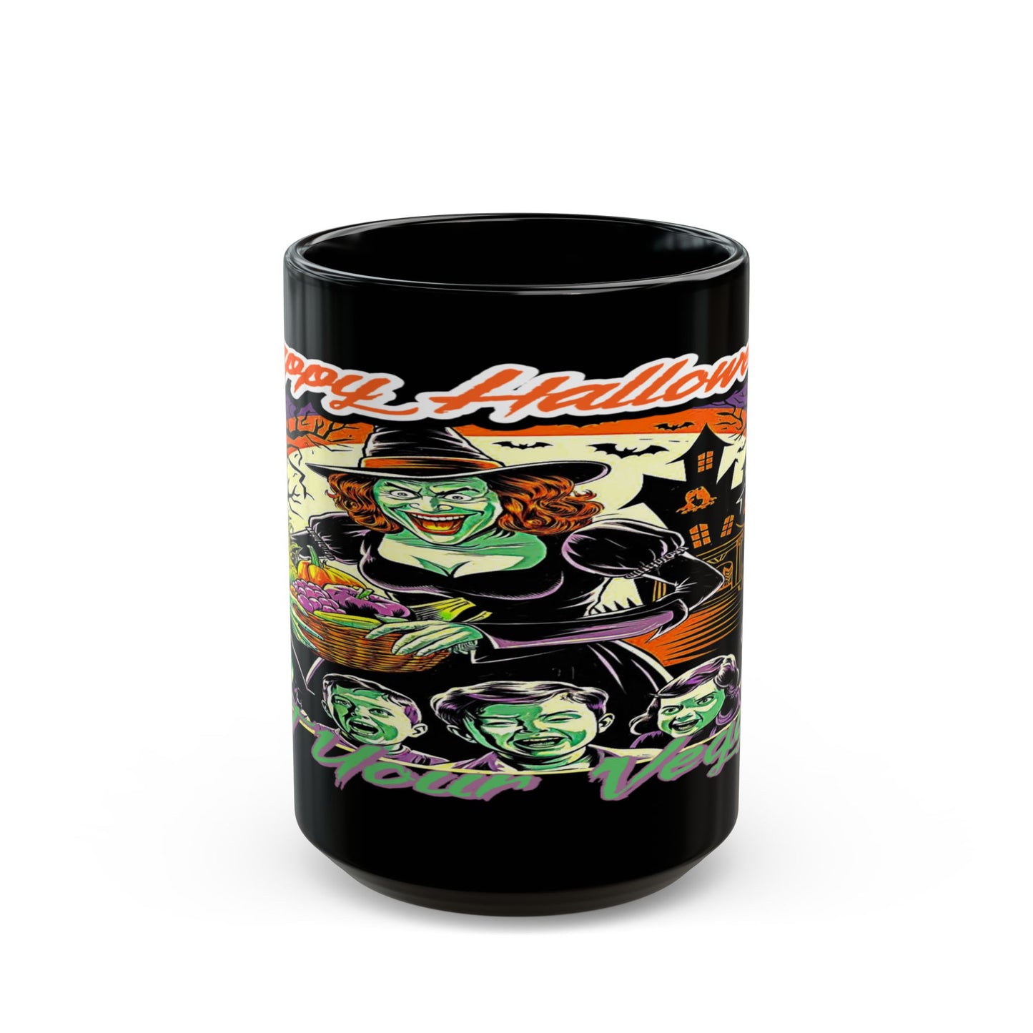 Vegan Halloween, Black Mug (11oz, 15oz)