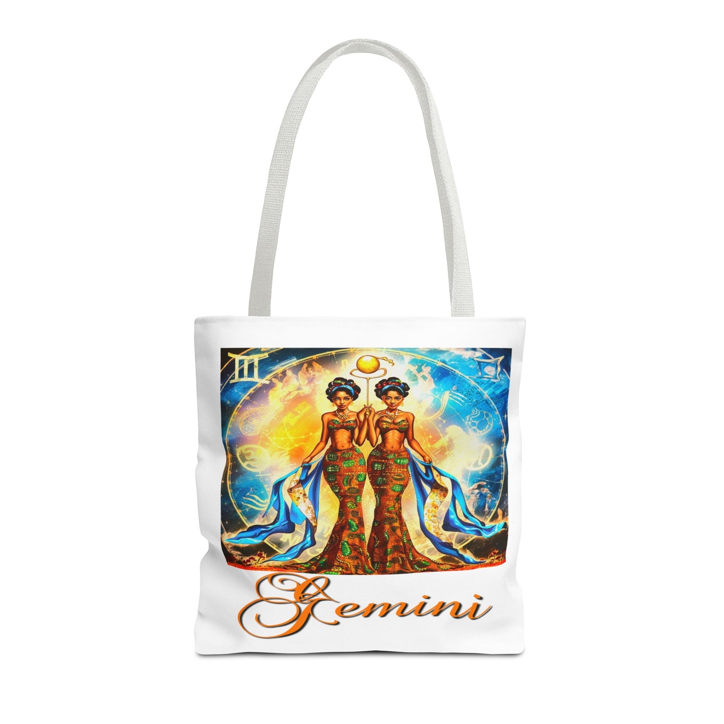 Gemini III White Tote Bag, 3 Sizes