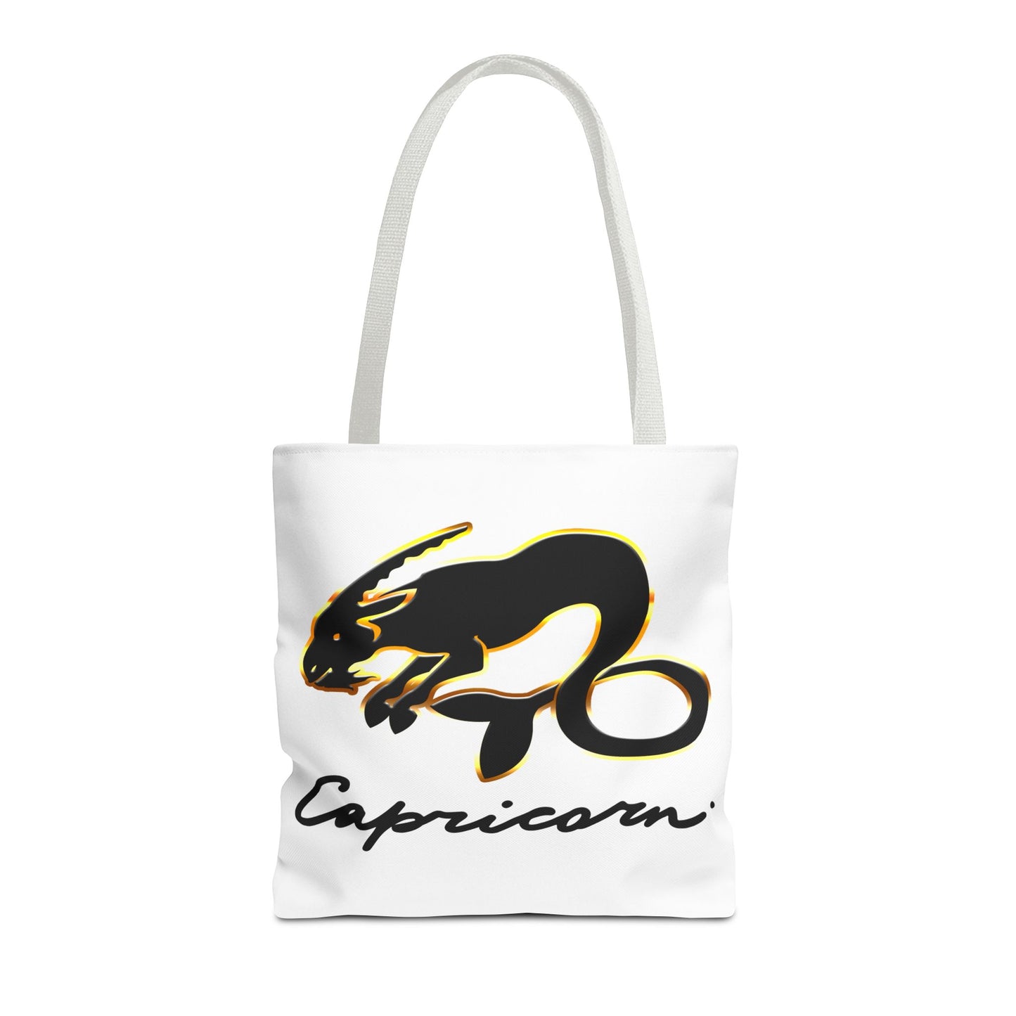 Capricorn Goat White Tote Bag, 3 Sizes