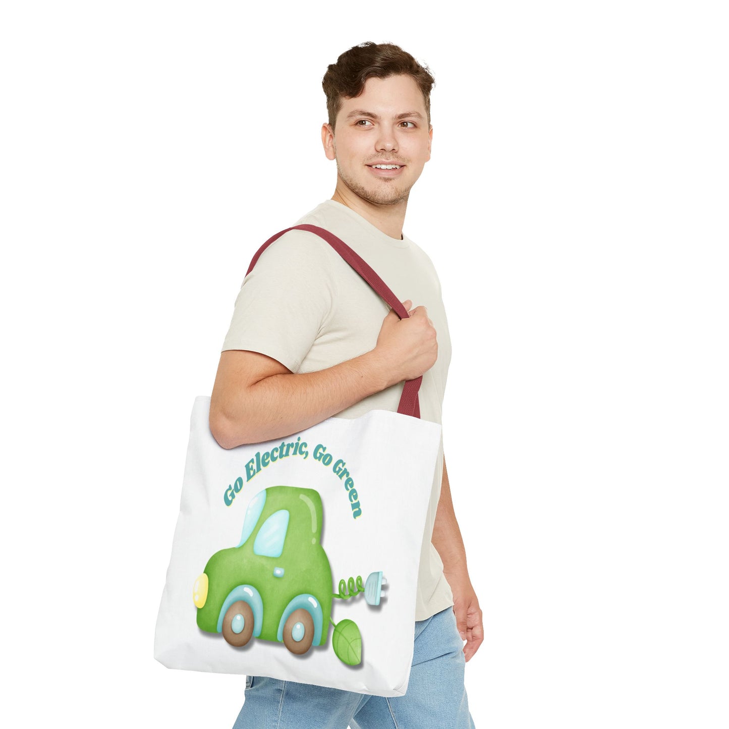 Go Electric, Go Green Tote Bag, 3 Sizes