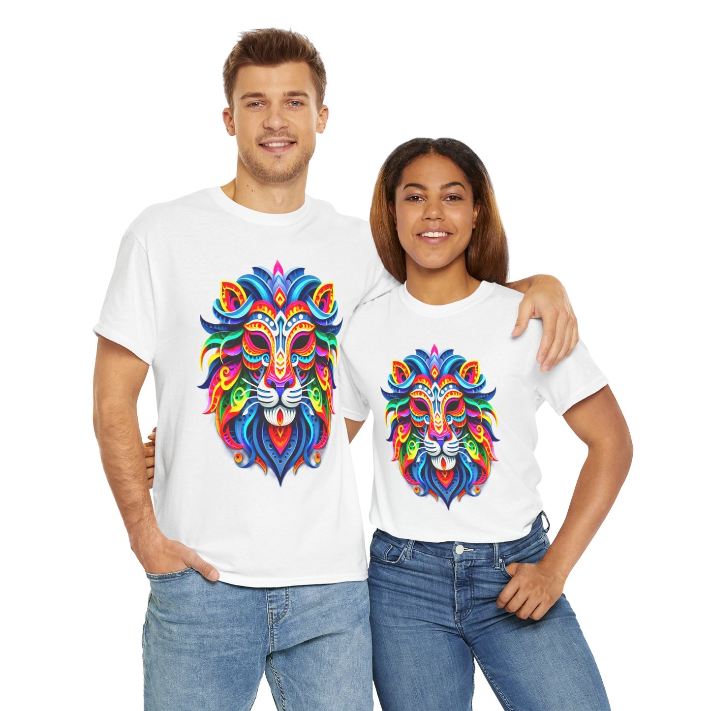 Leo Mask, Unisex Heavy Cotton Tee