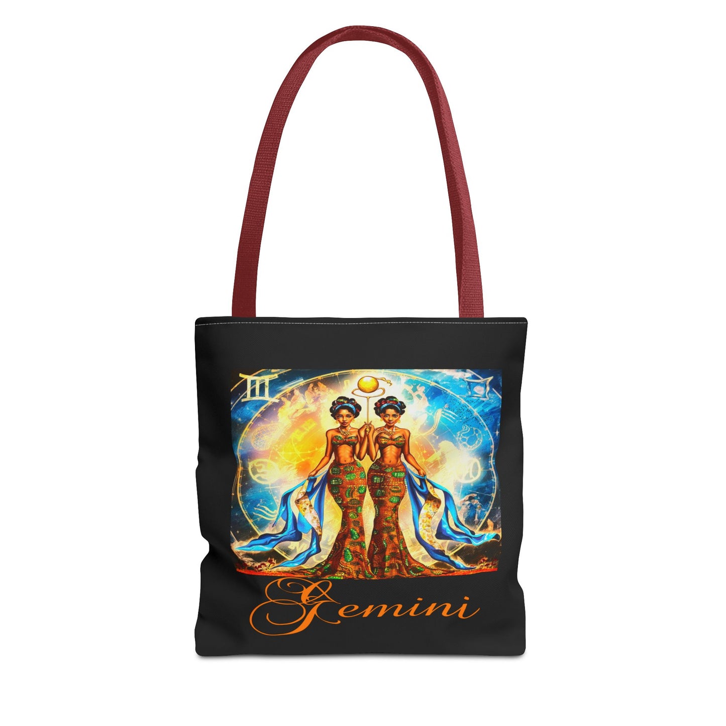 Gemini III Black Tote Bag, 3 Sizes