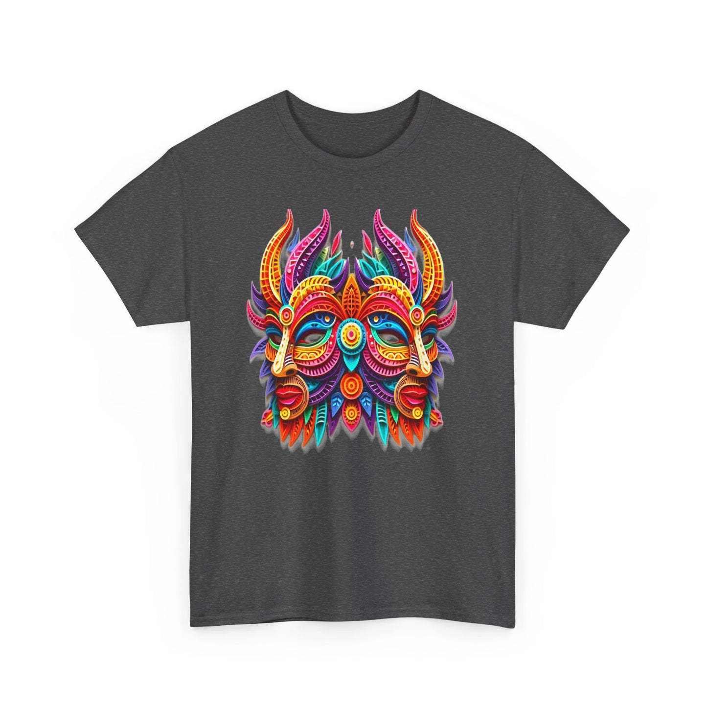 Gemini Mask, Unisex Heavy Cotton Tee