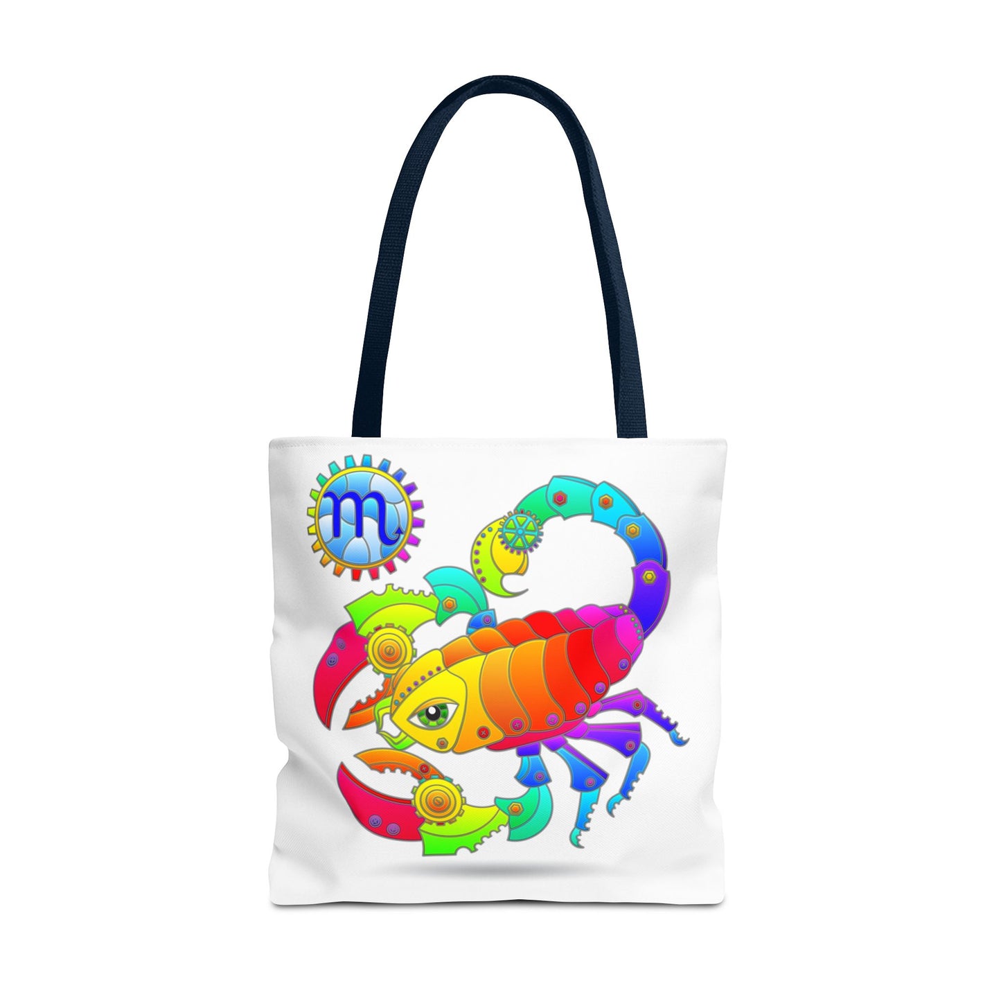 Scorpio Rainbow Steampunk, White Tote Bag