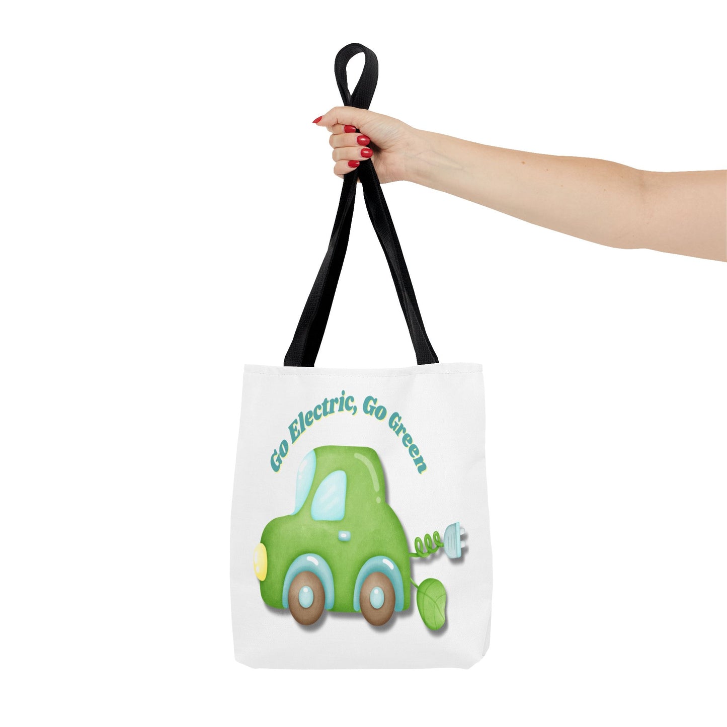 Go Electric, Go Green Tote Bag, 3 Sizes