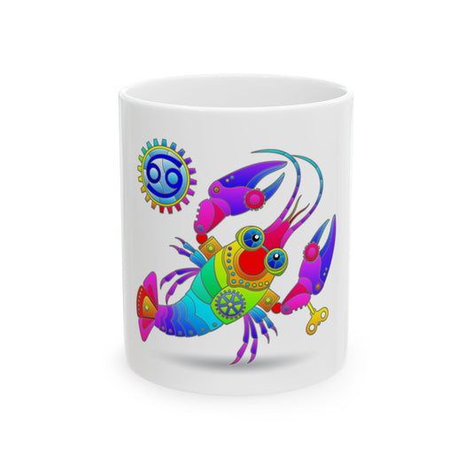 Cancer Rainbow Steampunk, Ceramic Mug (11oz, 15oz)