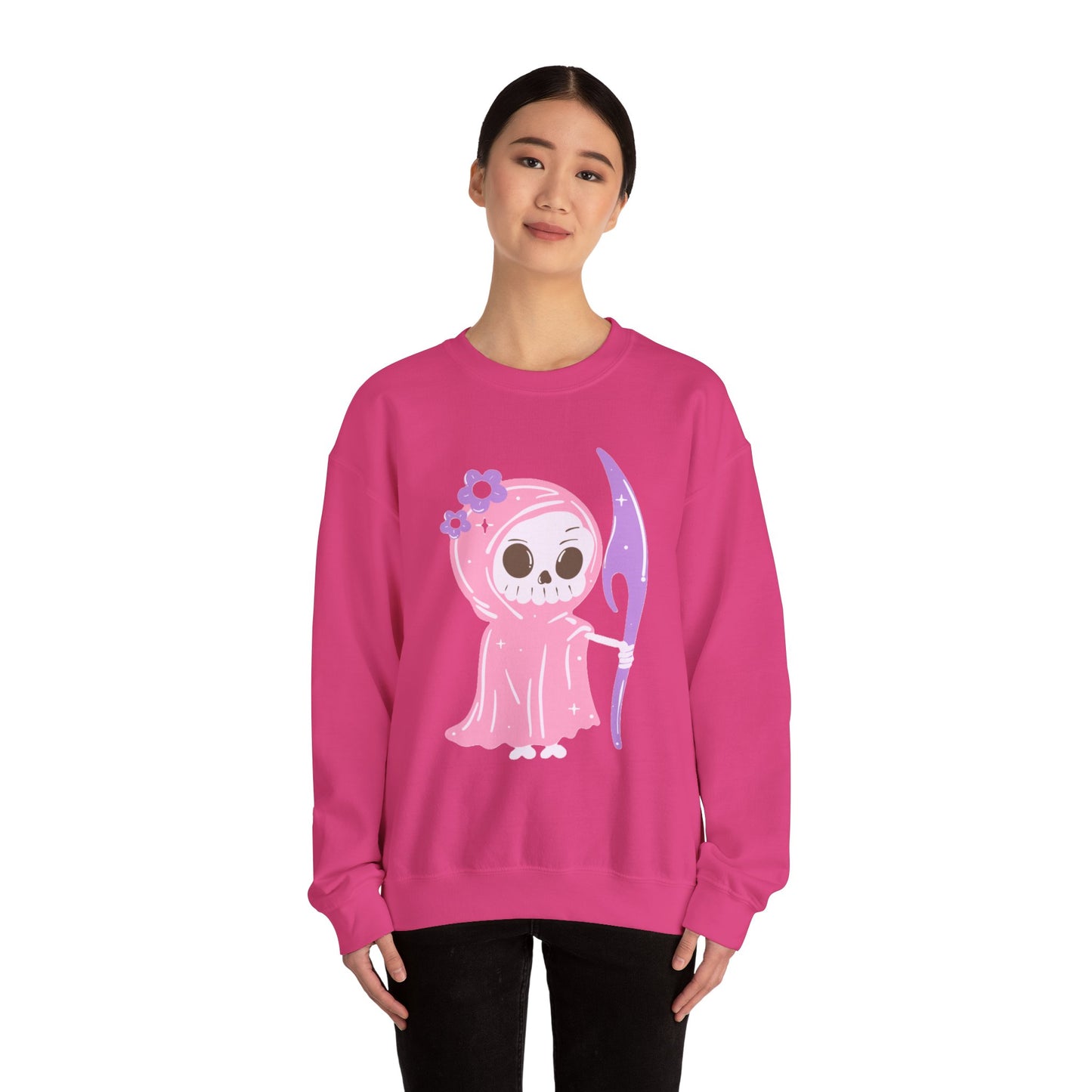 Pink Reaper, Unisex Heavy Blend™ Crewneck Sweatshirt