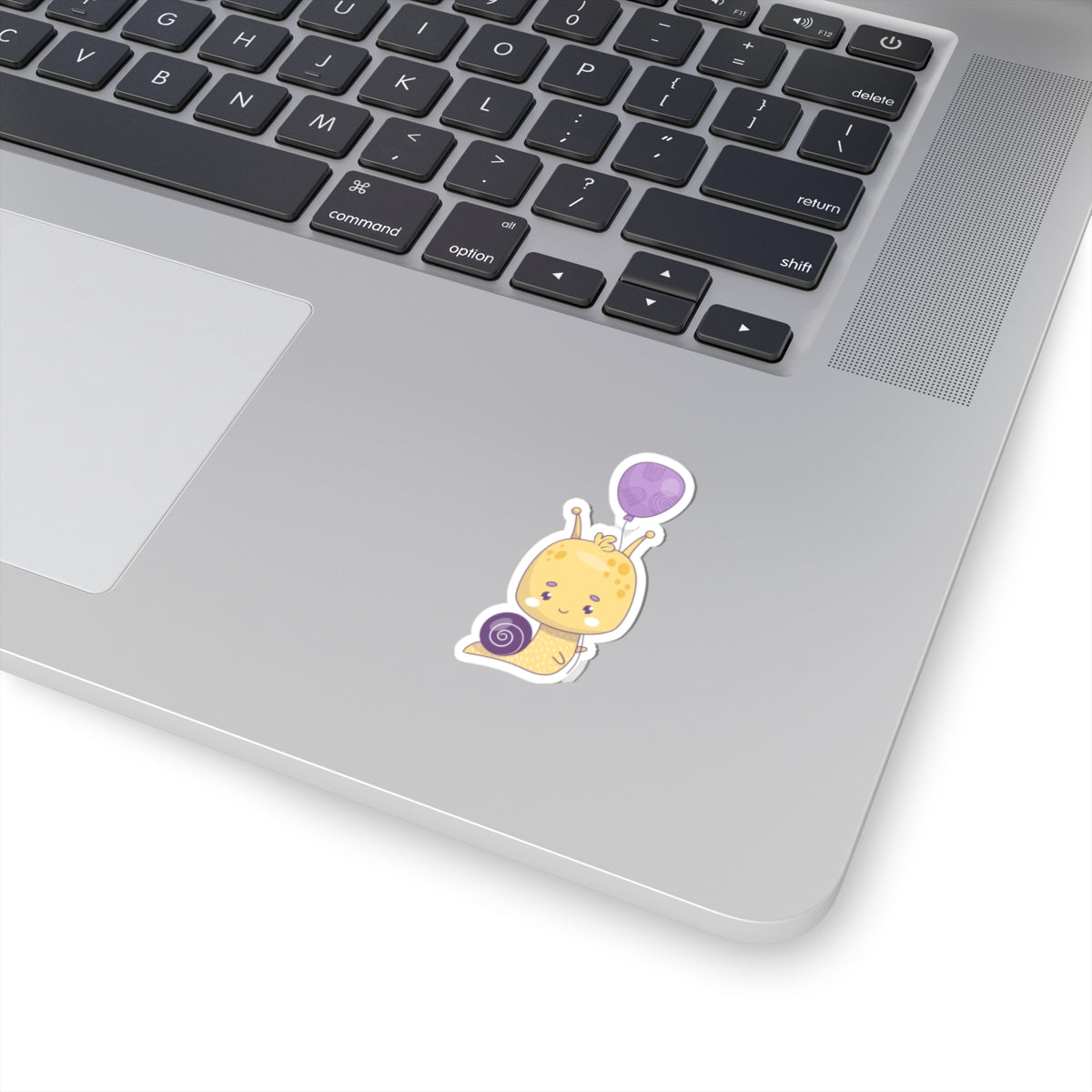 Purple Birthday Snail, Kiss-Cut Stickers