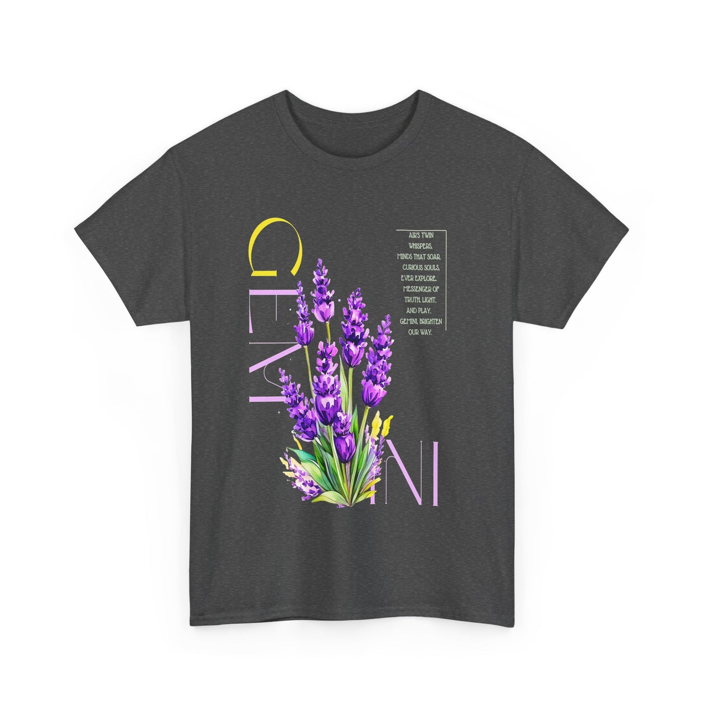 Gemini Lavender, Unisex Heavy Cotton Tee