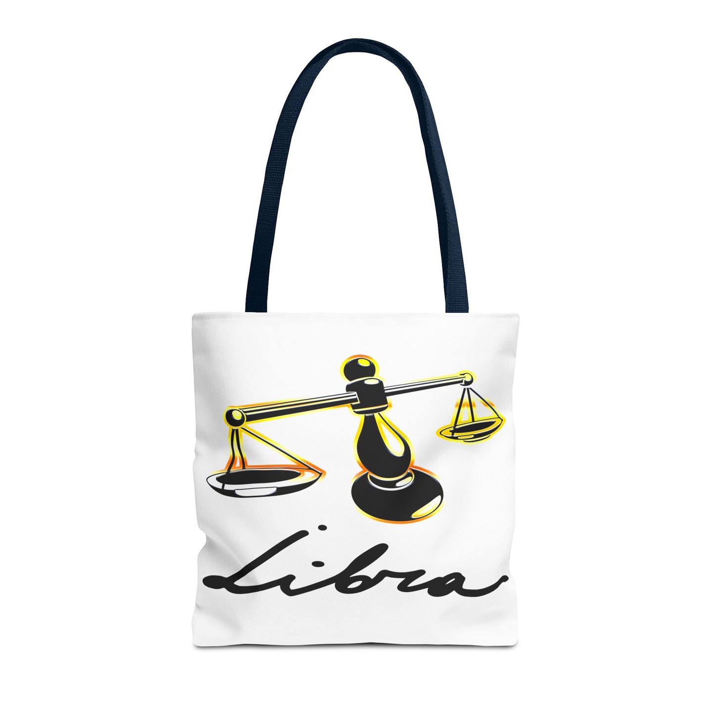 Libra Scales White Tote Bag, 3 Sizes