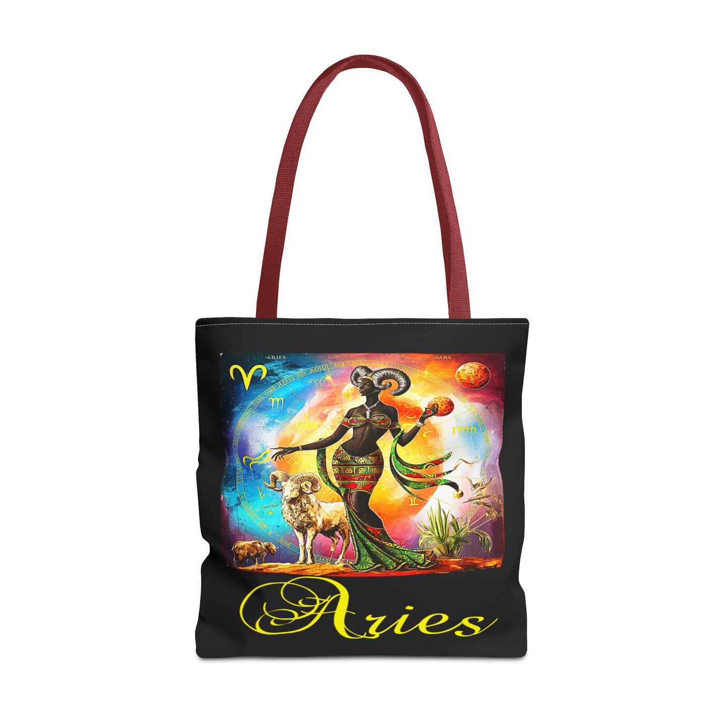 Aries Black Tote Bag, 3 Sizes