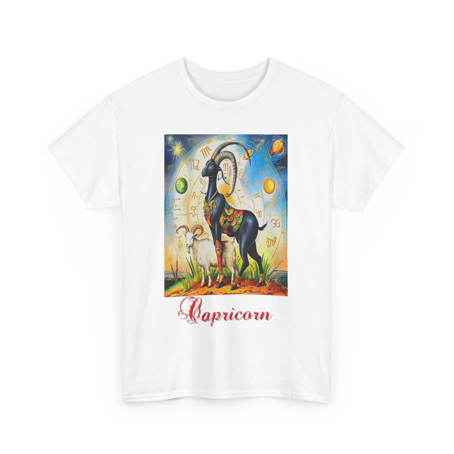 Capricorn, Unisex Heavy Cotton Tee