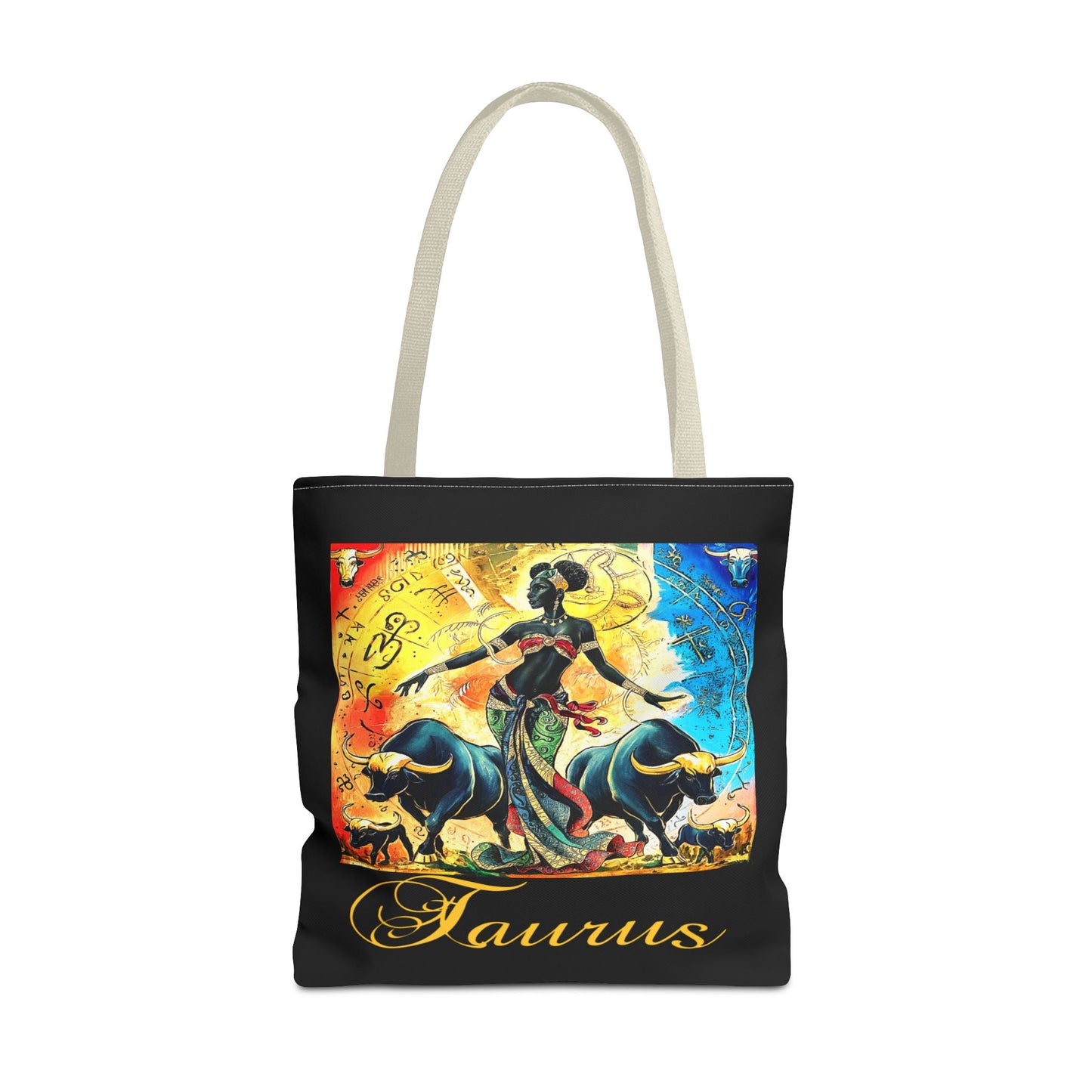 Taurus Black Tote Bag, 3 Sizes