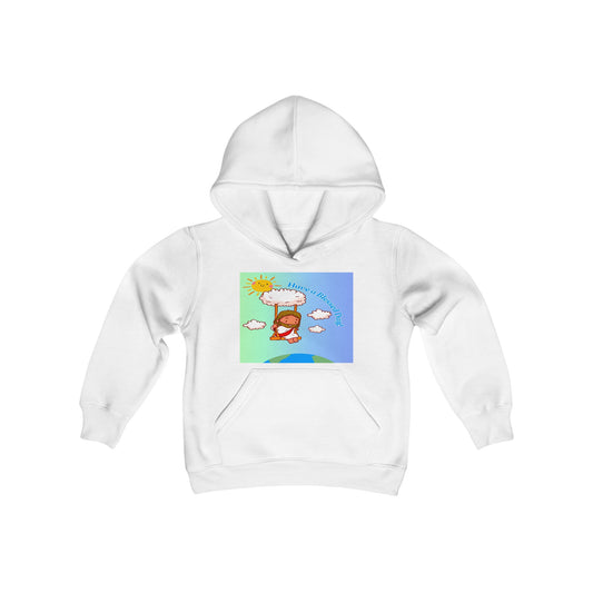 Have a Blessed Day! Youth Heavy Blend Hooded Sweatshirt