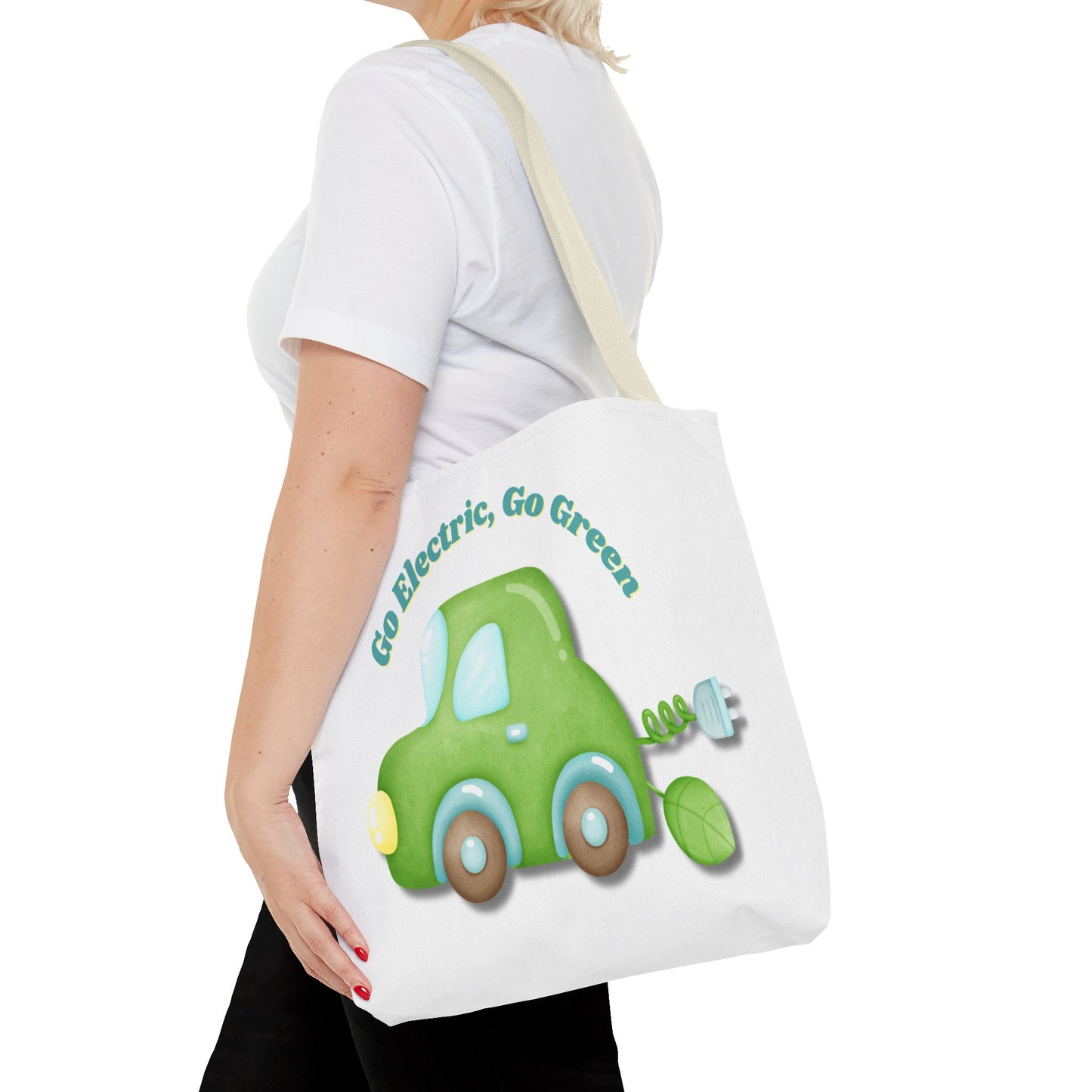 Go Electric, Go Green Tote Bag, 3 Sizes