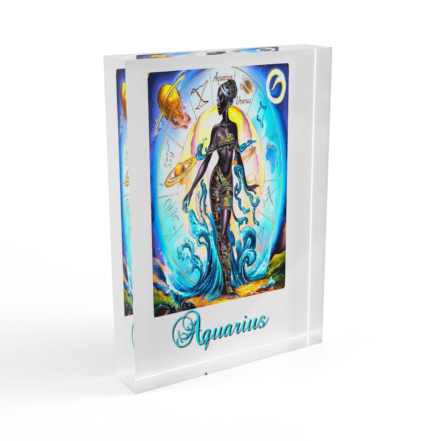 Aquarius, Photo Block (White)