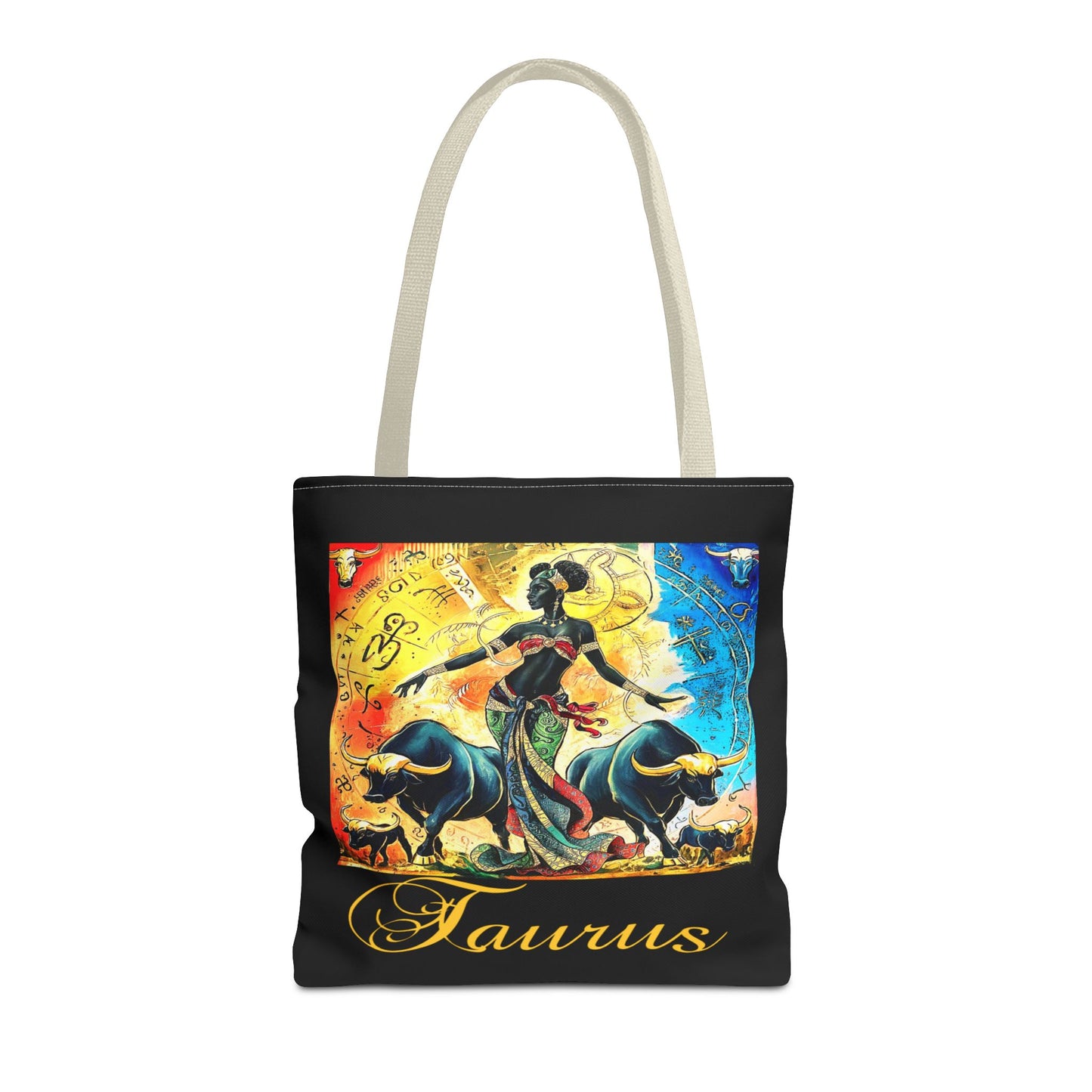 Taurus Black Tote Bag, 3 Sizes