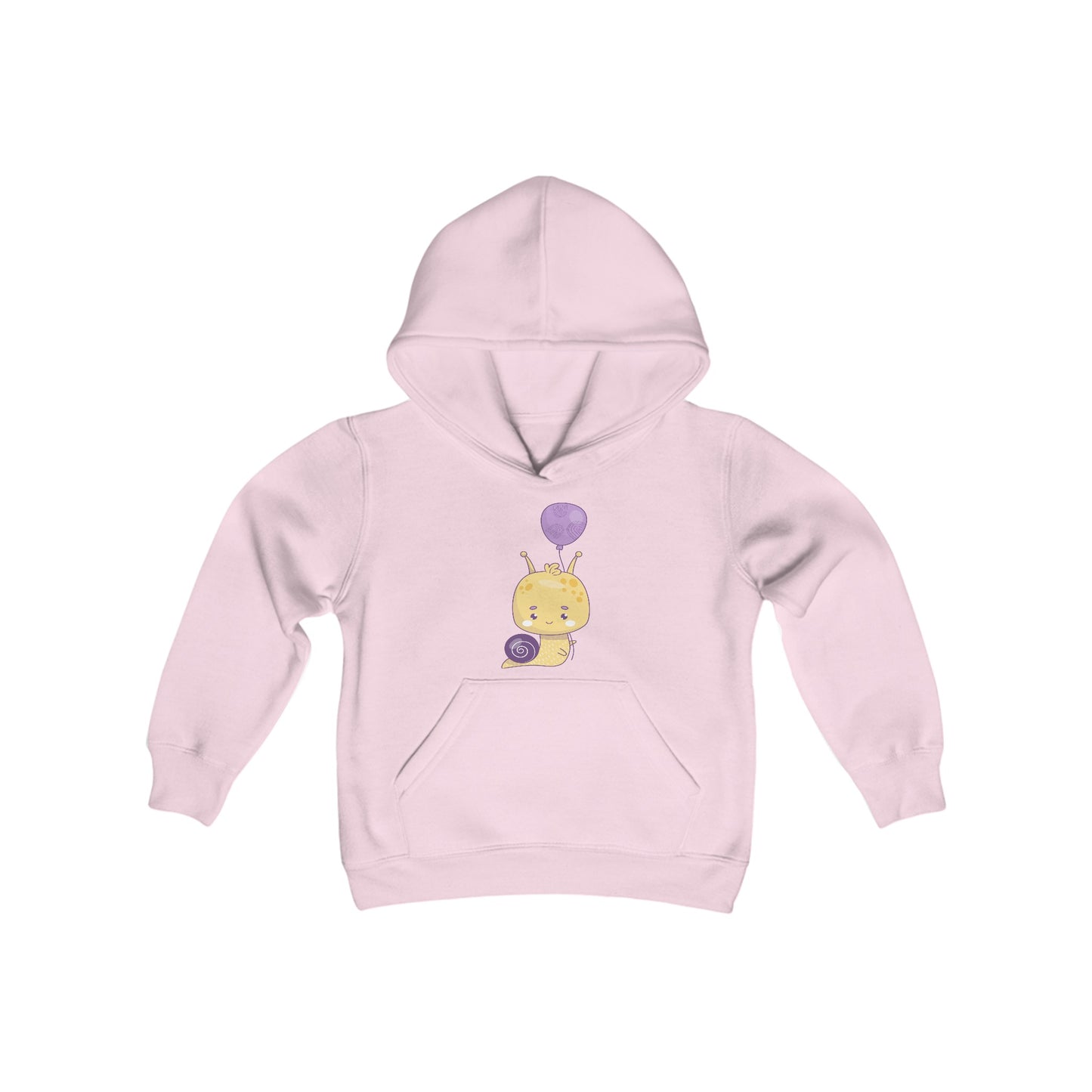 Purple Birthday Snail, Youth Heavy Blend Hooded Sweatshirt