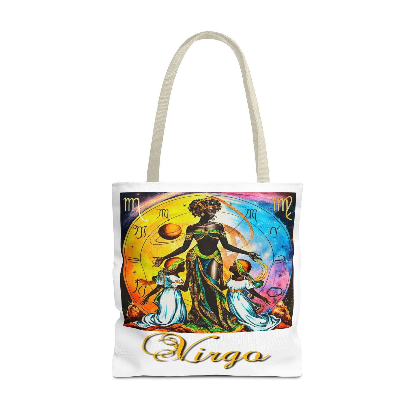 Virgo White Tote Bag, 3 Sizes