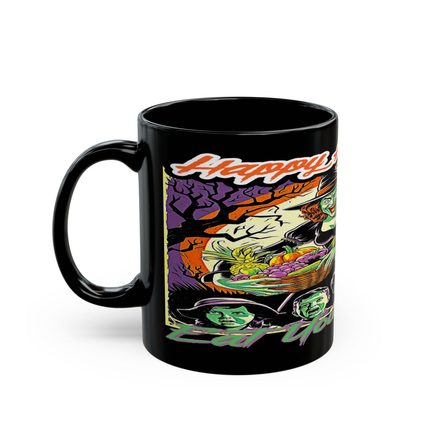 Vegan Halloween, Black Mug (11oz, 15oz)