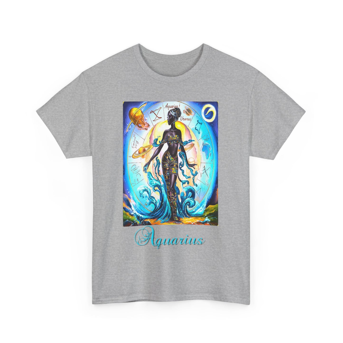 Aquarius, Unisex Heavy Cotton Tee