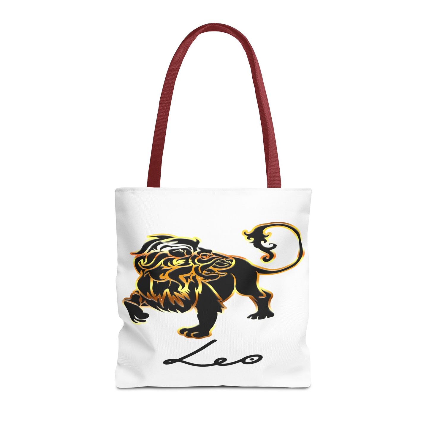 Leo Lion White Tote Bag, 3 Sizes