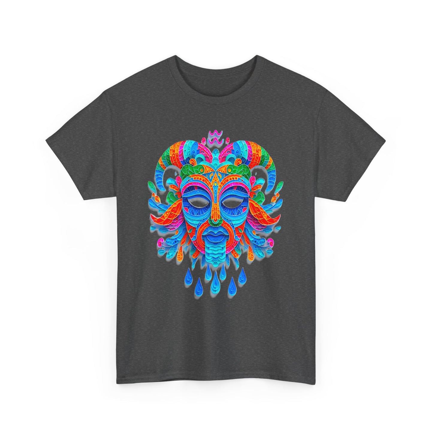 Aquarius Mask, Unisex Heavy Cotton Tee