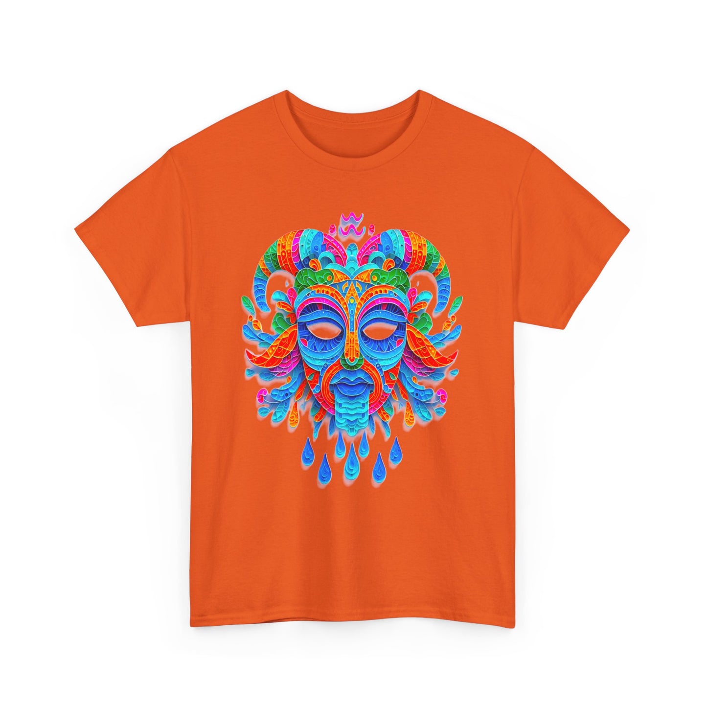 Aquarius Mask, Unisex Heavy Cotton Tee