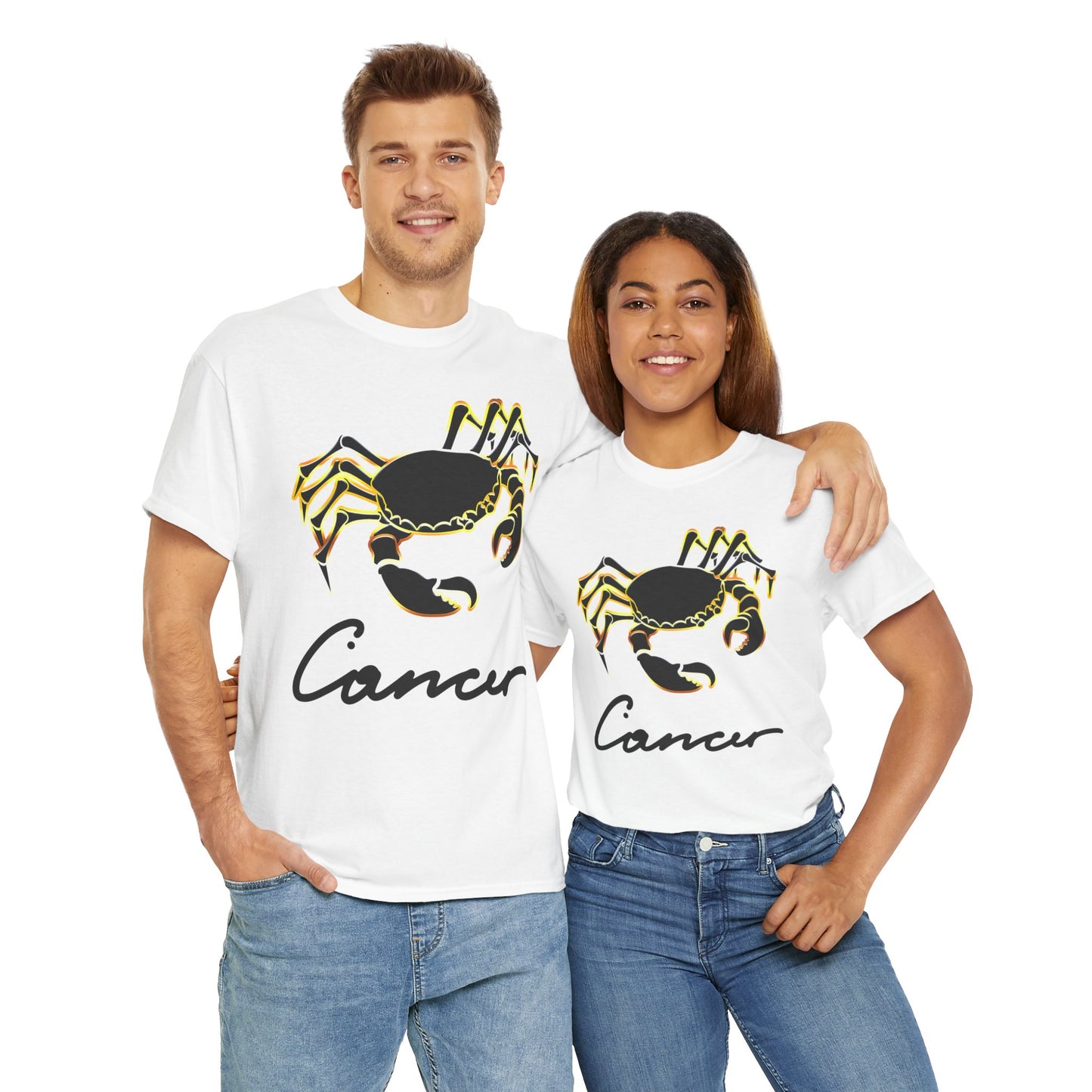 Cancer Crab, Unisex Heavy Cotton Tee