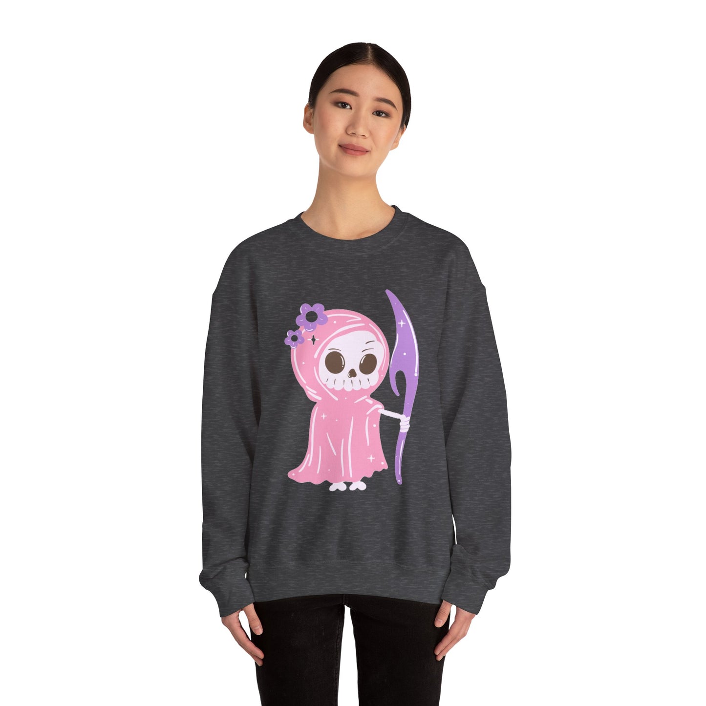 Pink Reaper, Unisex Heavy Blend™ Crewneck Sweatshirt