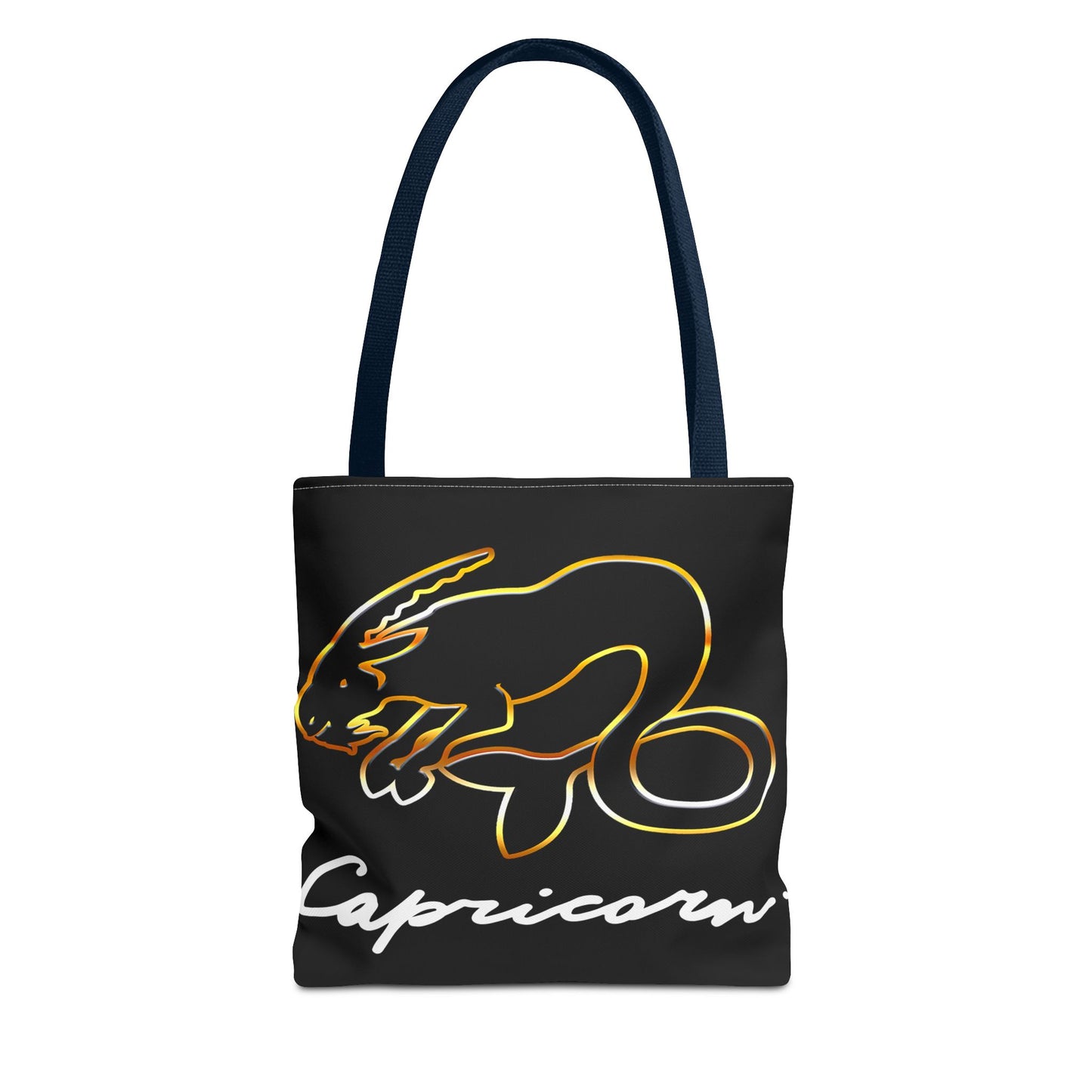 Capricorn Goat Black Tote Bag, 3 Sizes