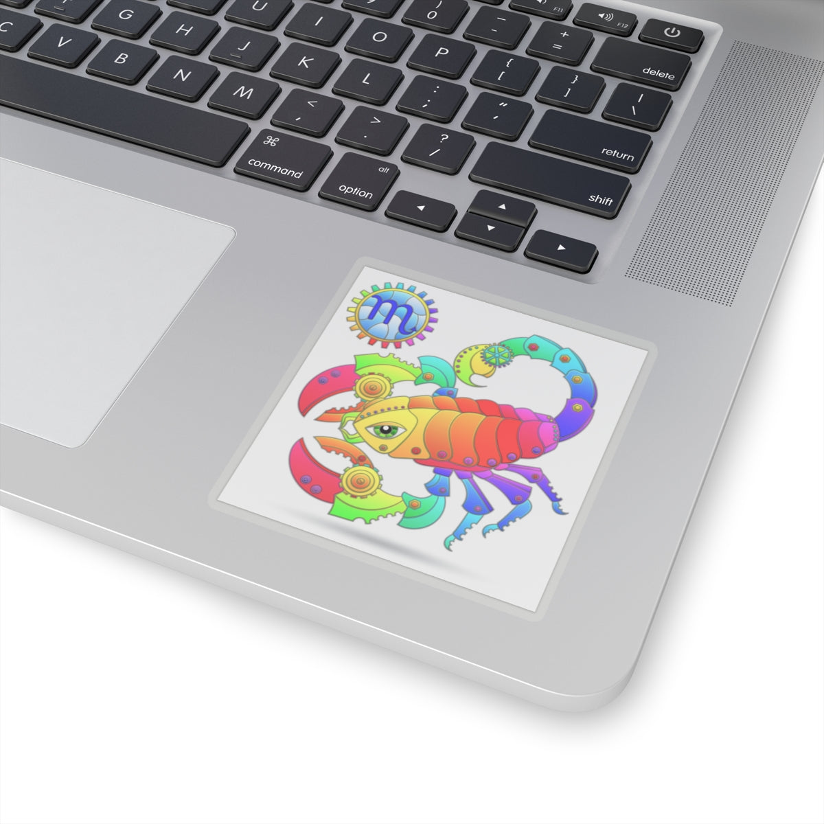 Scorpio Rainbow Steampunk, Kiss-Cut Stickers