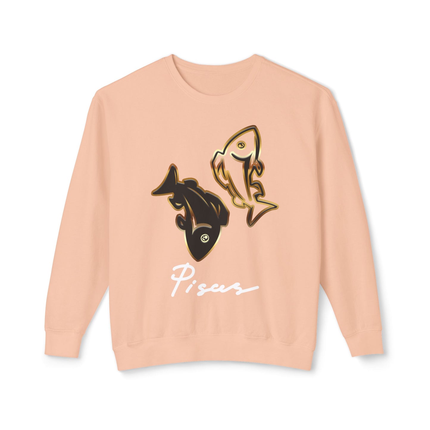 Pisces Fish, Unisex Lightweight Crewneck Sweatshirt