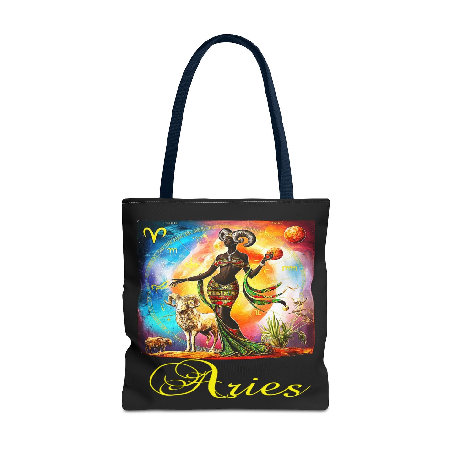 Aries Black Tote Bag, 3 Sizes