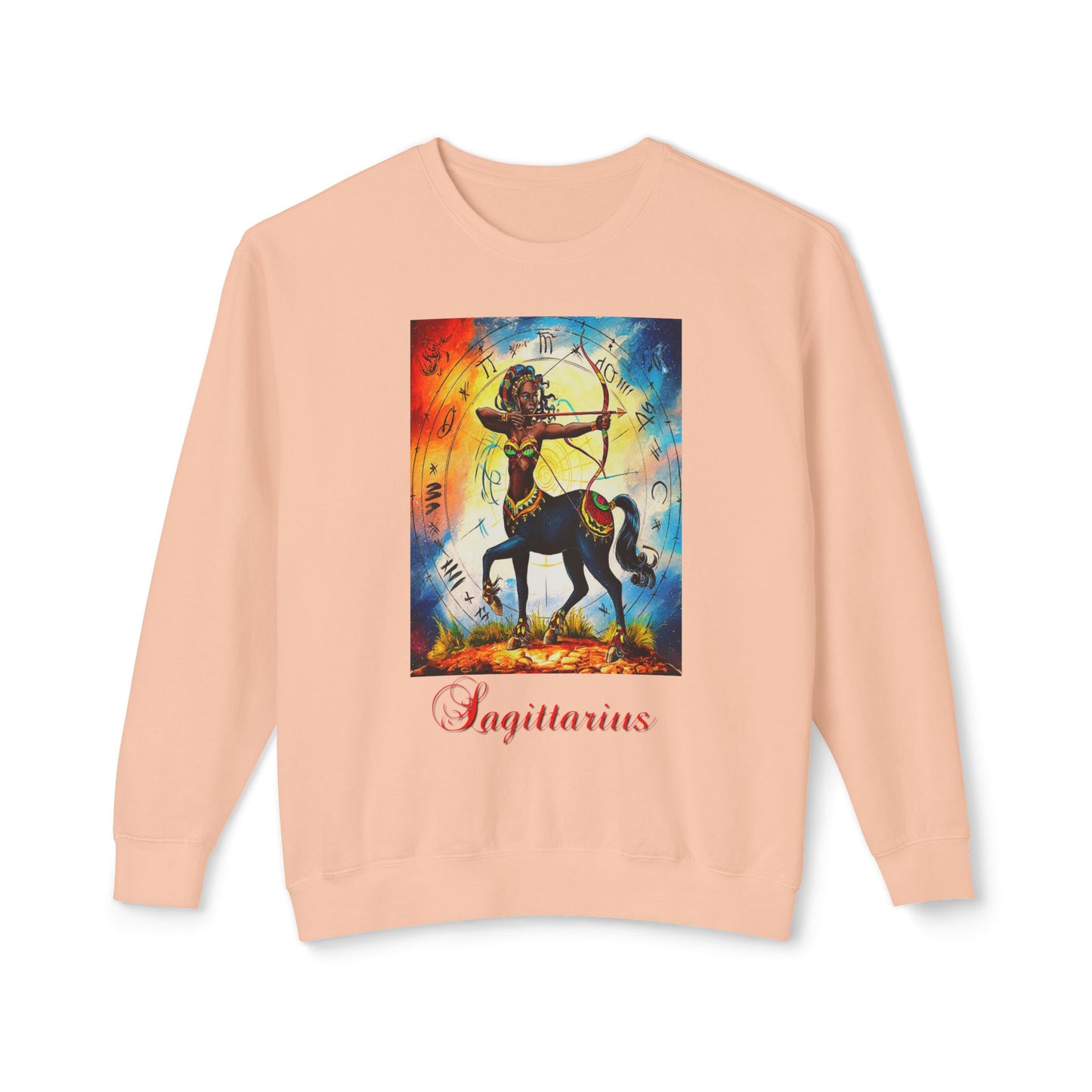 Sagittarius, Unisex Lightweight Crewneck Sweatshirt