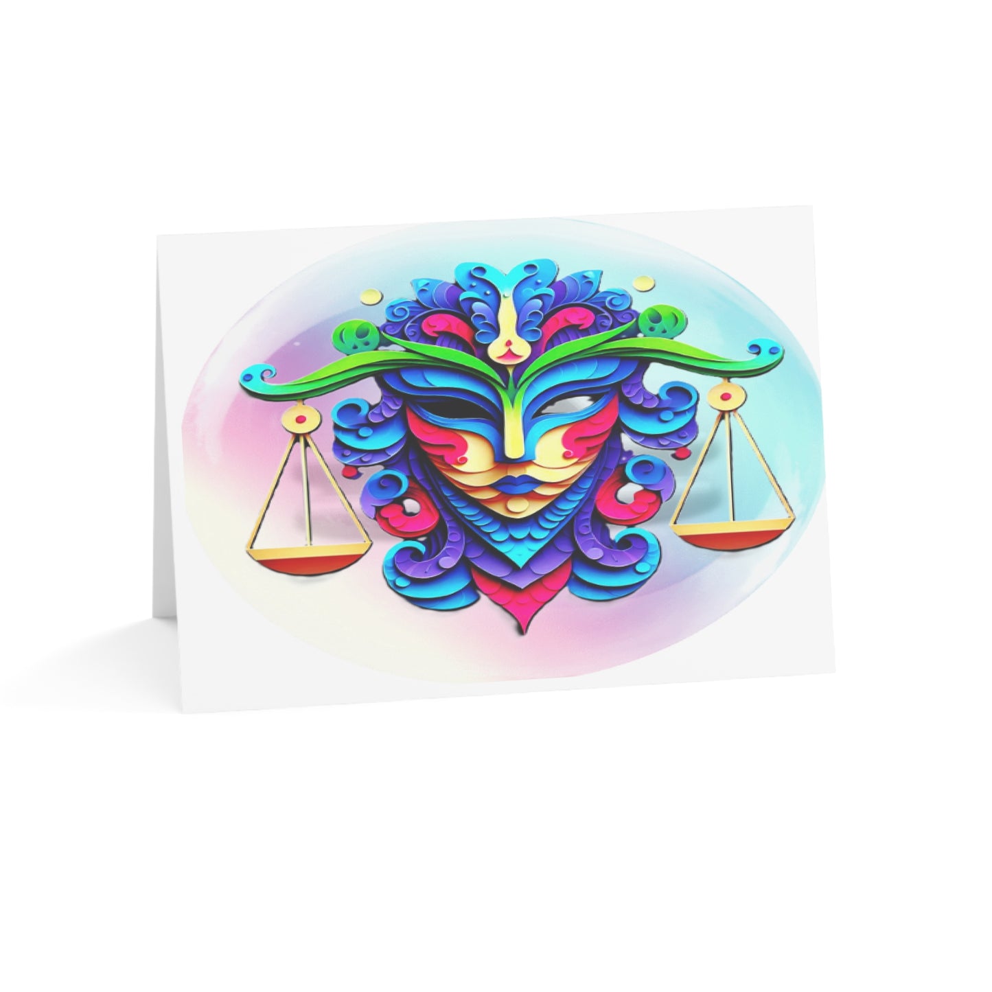 Libra Scales Birthday Cards (1, 10, 30, and 50pcs)