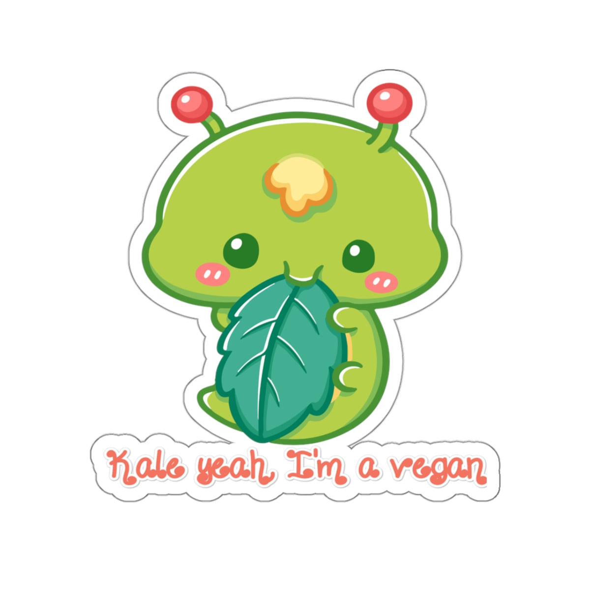 Kale Yeah, I'm Vegan, Kiss-Cut Stickers