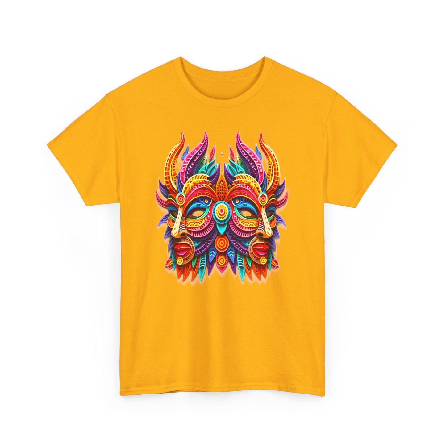 Gemini Mask, Unisex Heavy Cotton Tee