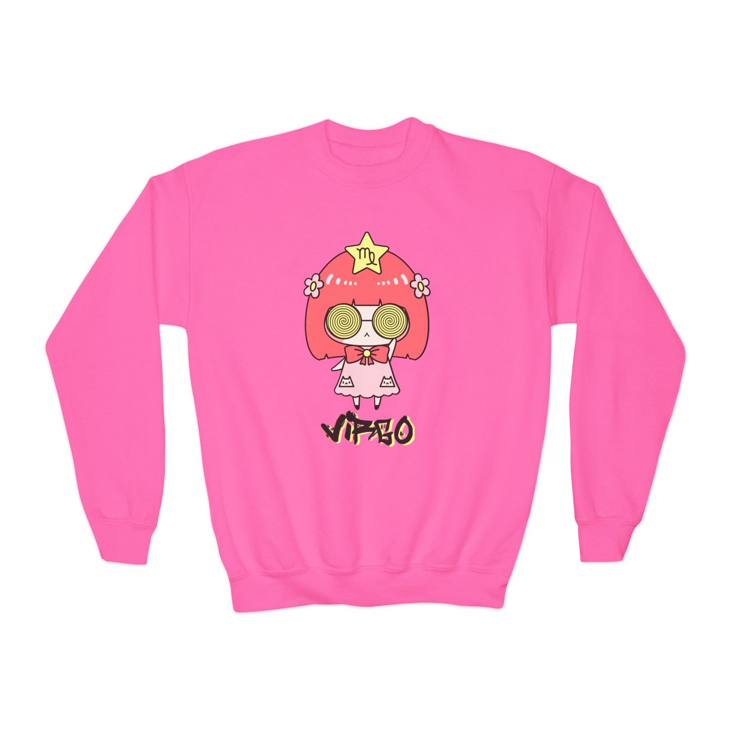 Virgo Vertigo, Youth Crewneck Sweatshirt