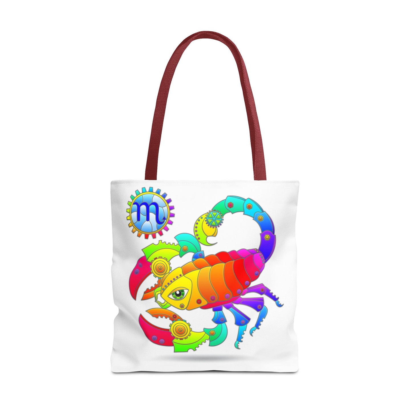 Scorpio Rainbow Steampunk, White Tote Bag