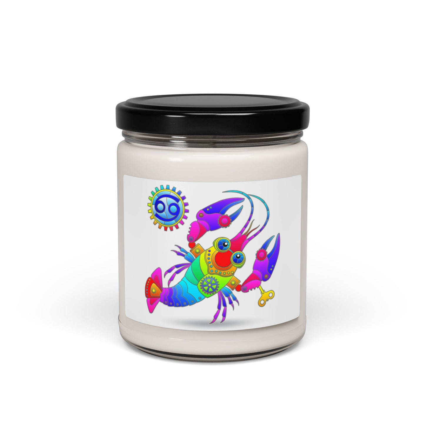 Cancer Rainbow Steampunk Soy Candle, 10 Scents