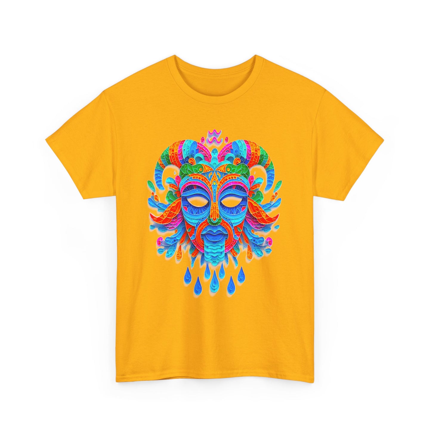 Aquarius Mask, Unisex Heavy Cotton Tee