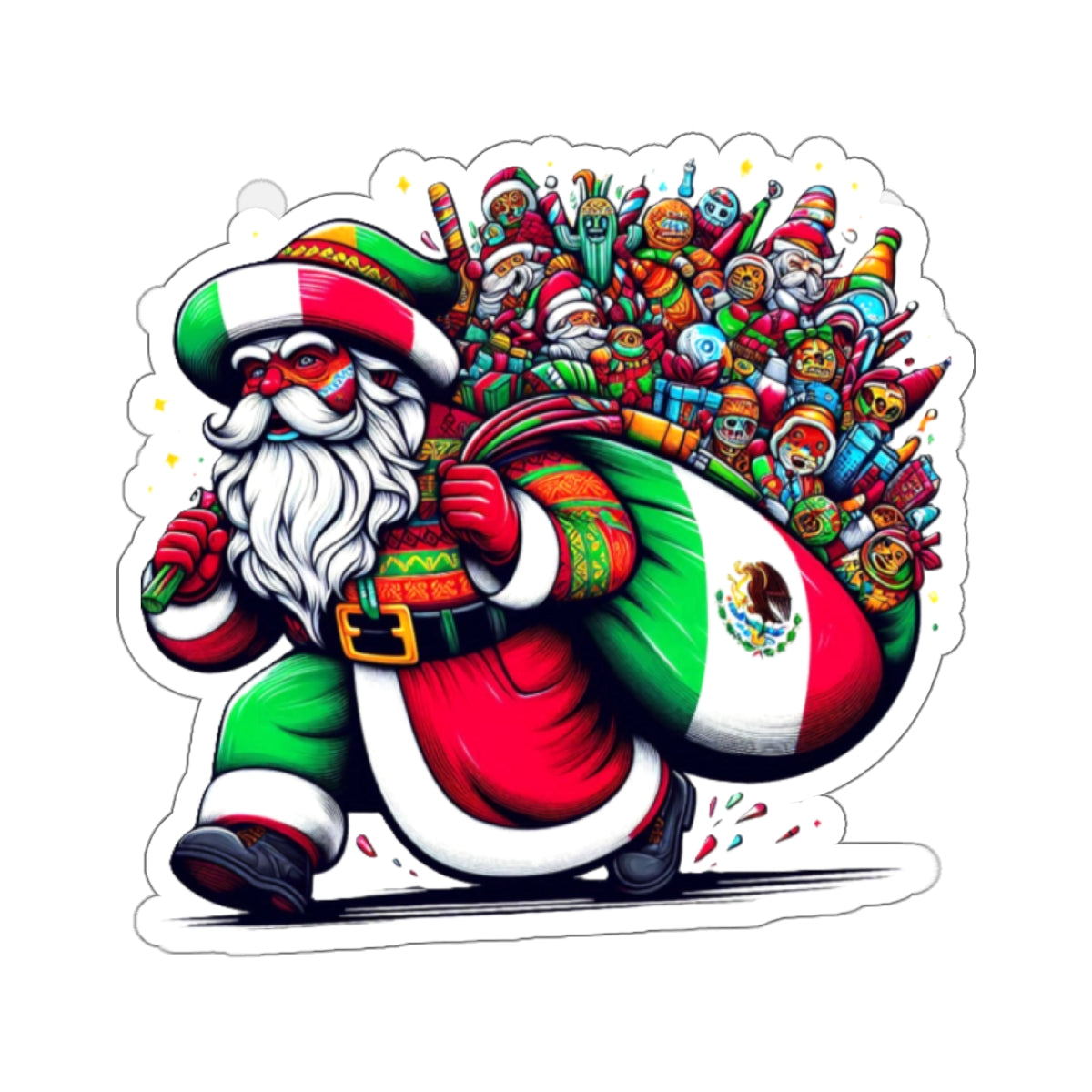 Papá Noel, Kiss-Cut Stickers