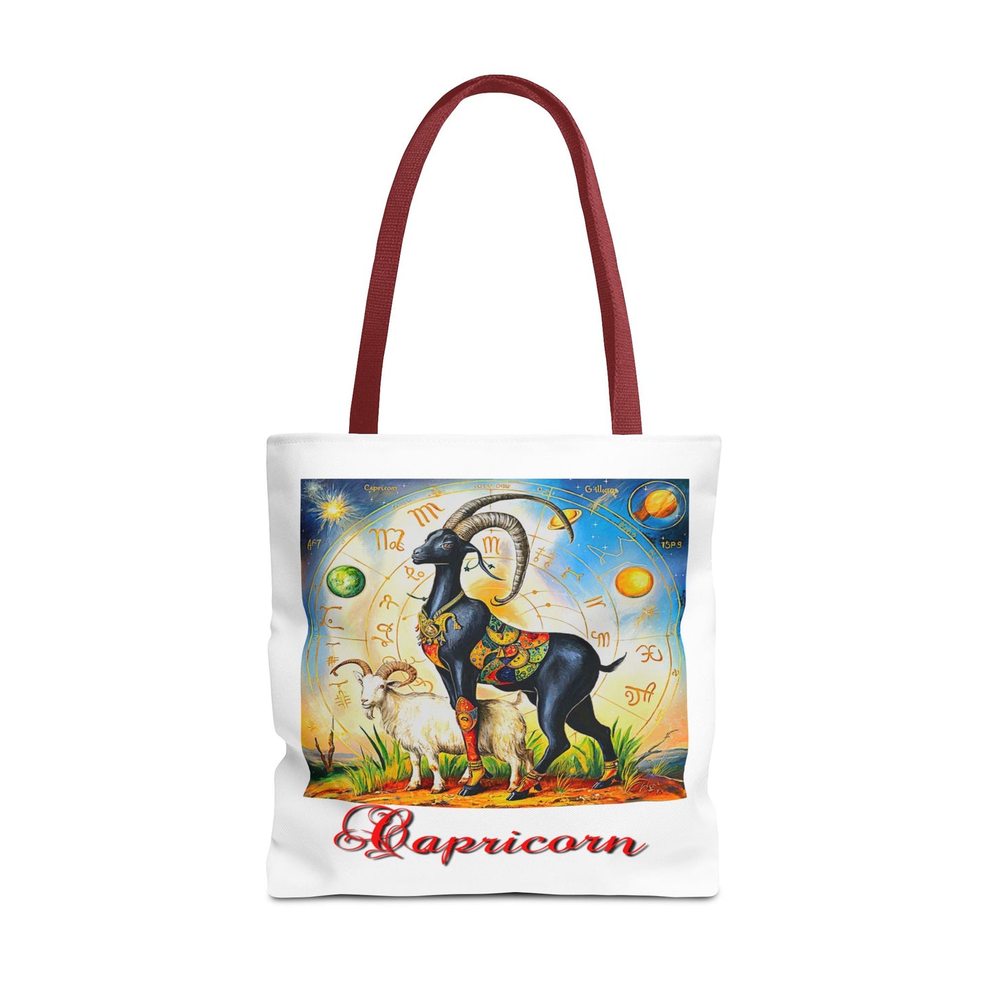 Capricorn White Tote Bag, 3 Sizes