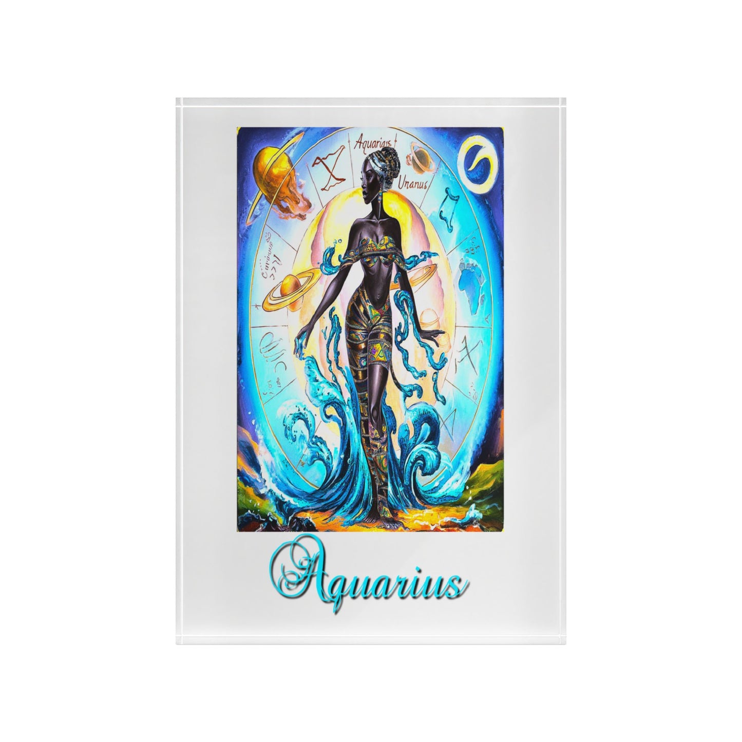 Aquarius, Photo Block (White)